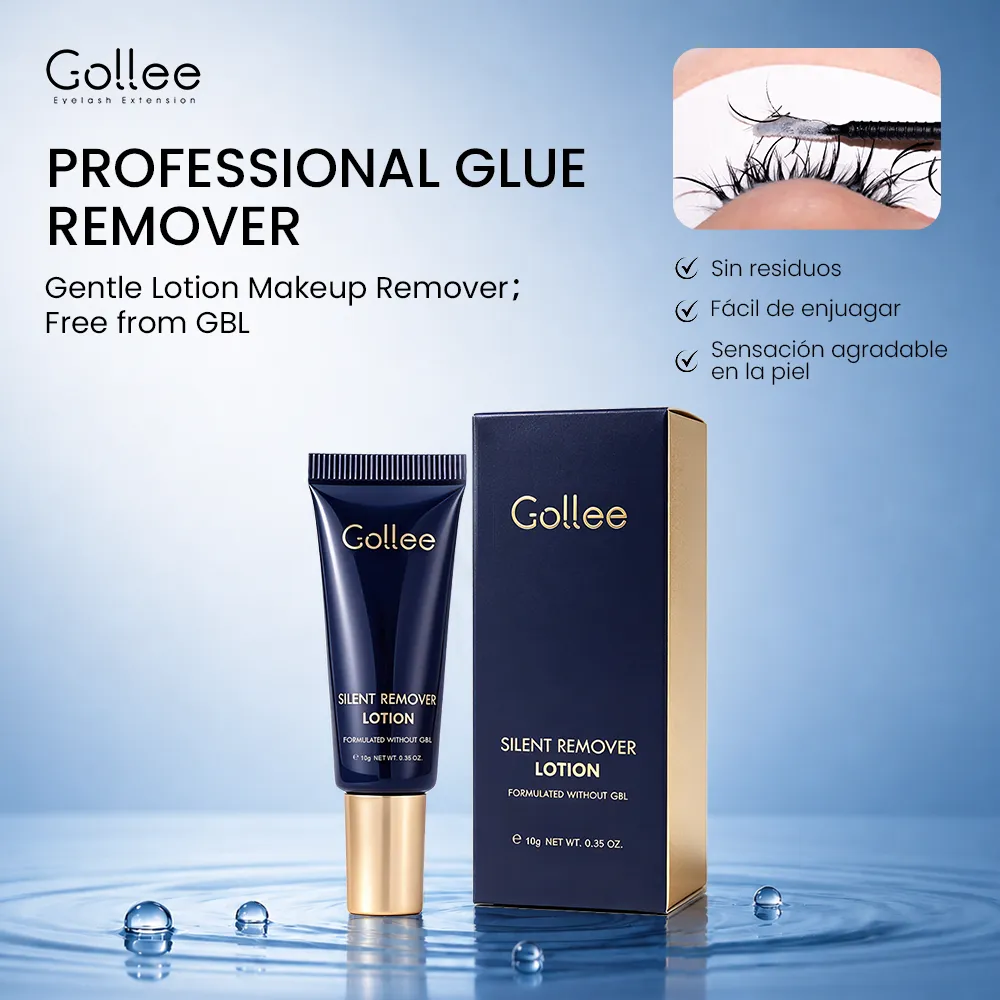 Gollee Eyelash Glue Gentle Fragrance of Flowers 3-6 Minute Unloading Adhesive Professional Remover for Lash Tools Free From GBL
