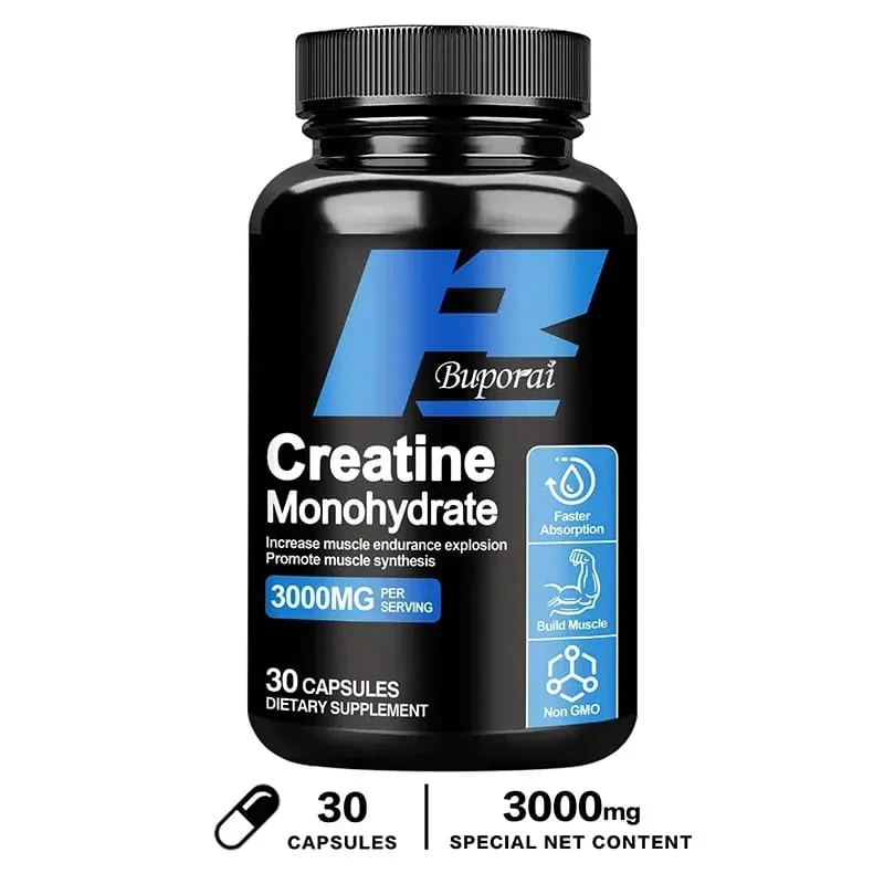 Creatine Monohydrate - Improves Energy and Endurance Increases Muscle Mass and Athletic Performance