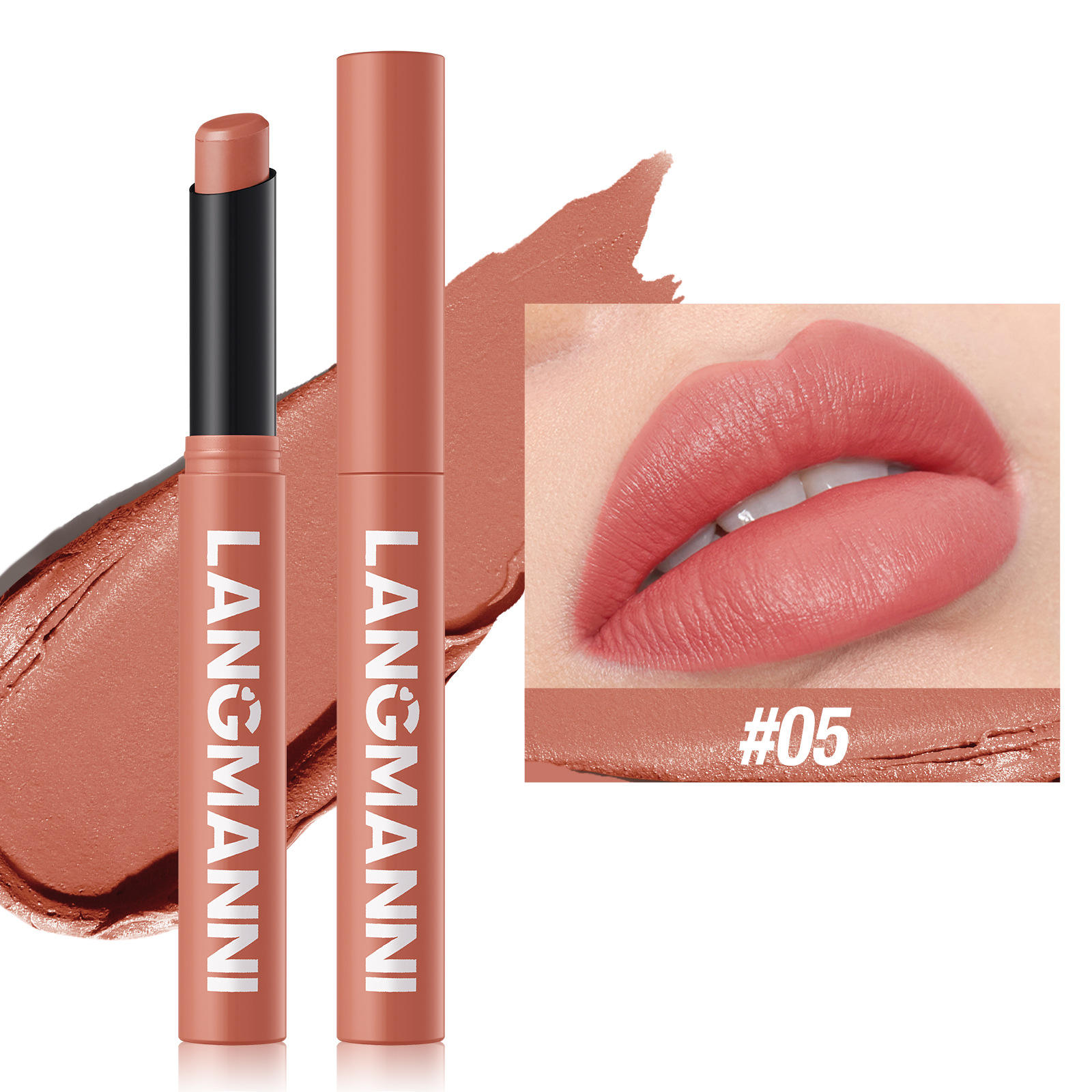 12 Color Matte Lipstick Pencil Waterproof Long Lasting Non-Stick Cup Lip Stain Tint Cosmetic Nude Lipstick Pen Makeup Maquillage — image 12