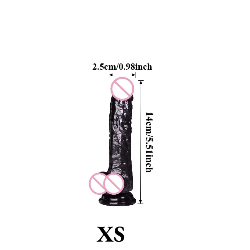 Tahan Air Realistis Hitam Dildo Masturbasi Anal Gay Lembut Klitoris Vagina Pijat Penis Cangkir Hisap Kontol Mainan Seks untuk Wanita