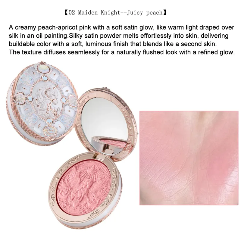 Flower Knows Knight Unicorn Makeup Set Eyeshadow Blush Lipstick Loose Powder Long Lasting Fantasy Princess Beauty Kit Cosmetics — image 3