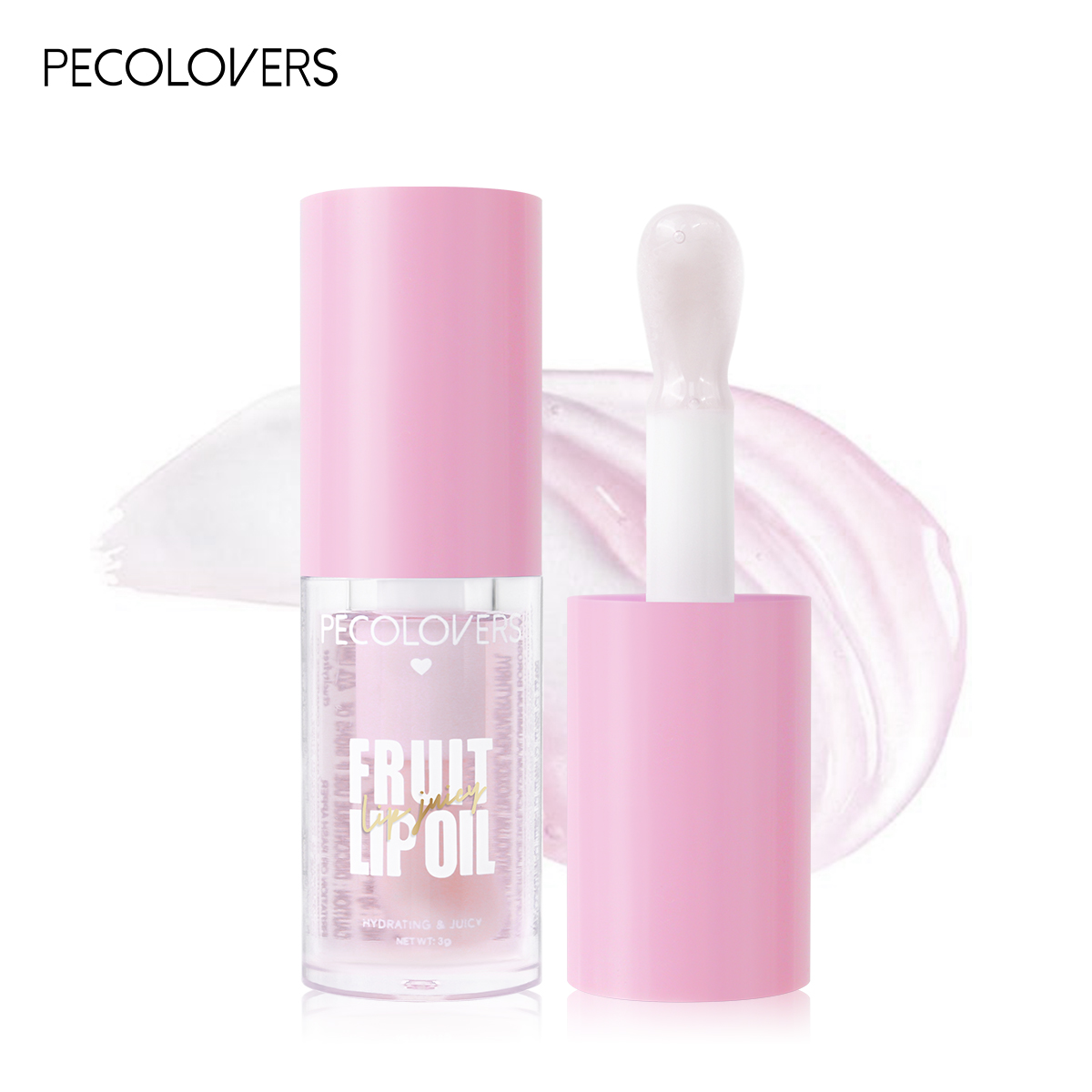 Glitter Plumping Lip Gloss Jelly Strawberry Moisturizer Fruit Lip Oil Transparent Fullness Lip Tint Gel Soft Tube Makeup LipCare — image 8