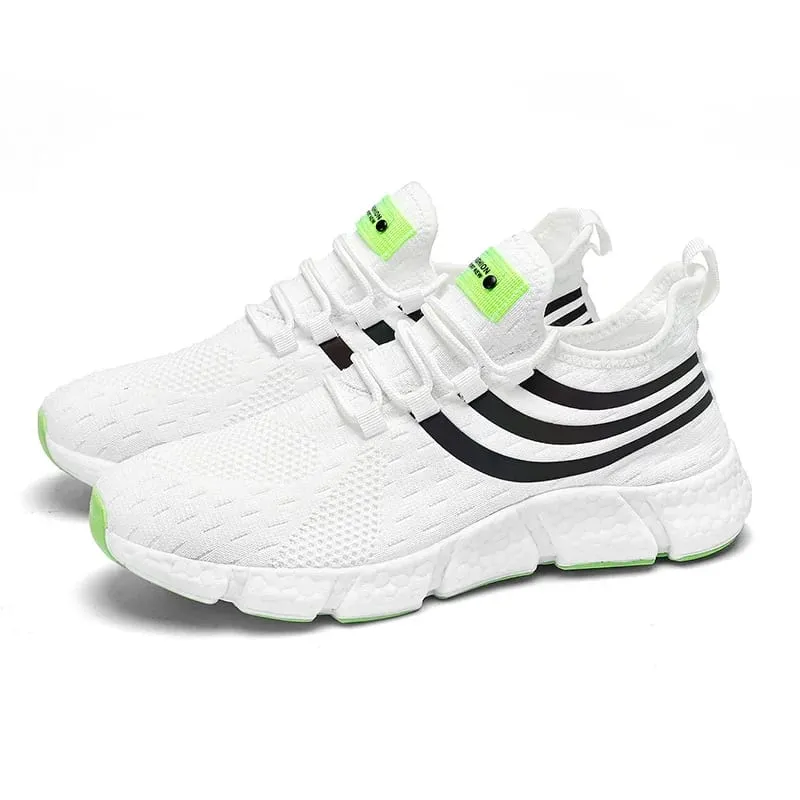 Comfortable Men's Running Shoes Summer Mesh Breathable Lightweight Outdoor Tennis Shoes Fashionable Versatile Balanced Sneakers