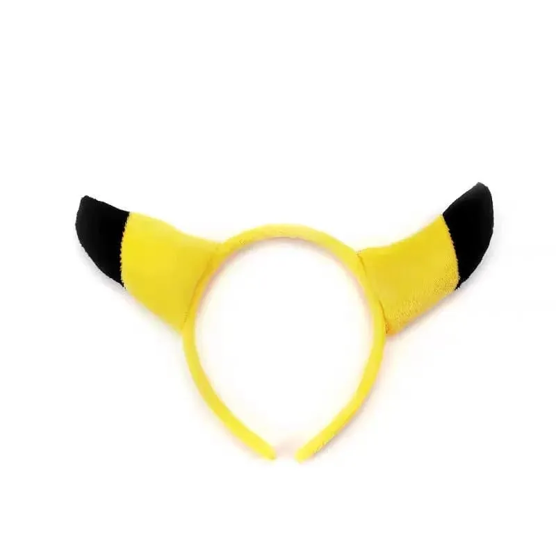 7styles Pikachu Cute Hair Accessories Pokemon Headband Plus Doll Headband Hair Rope Wristband Kawaii Children Toys Cosplay Gifts — image 5