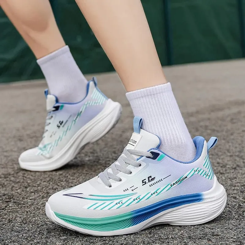 Men Running Shoes Lightweight Breathable Mesh Sneakers Thick Sole Cushioning Casual Walking Shoes Size 39-44 — image 5