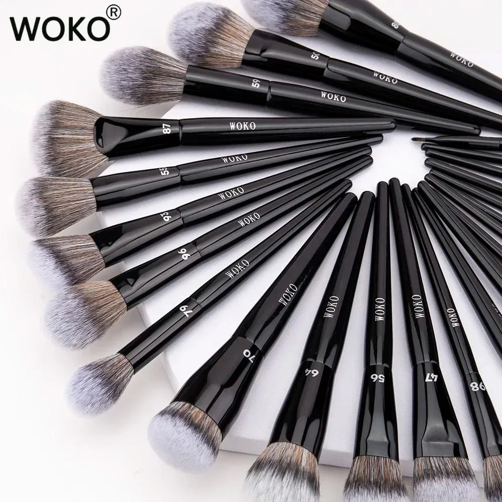 Professional Foundation Powder Highlighter Contour Cream Blush Makeup Brushes Concealer Eyeshadow Smudge Liner Eyebrow Lip Brush — image 4