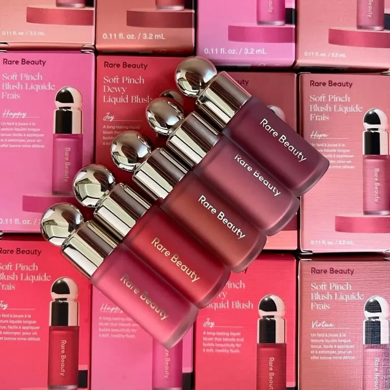 Rare Beauty Liquid Blush Love Grateful Believe Joy Cheek Blush Serene Gentle Mellow Solace Waterproof Face Contour Shadow Makeup