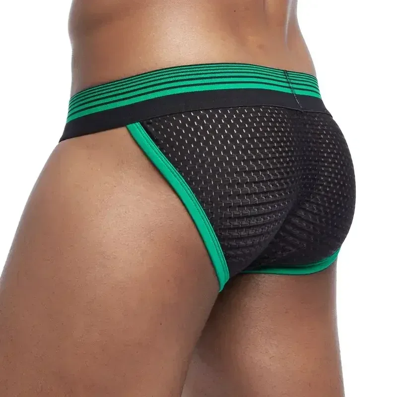 Ropa interior sexi para hombre, calzoncillos, calzoncillos de malla de nailon para hombre, ropa interior de Bikini, calzoncillos Boxer para hombre, Bikini de malla de nailon — image 7