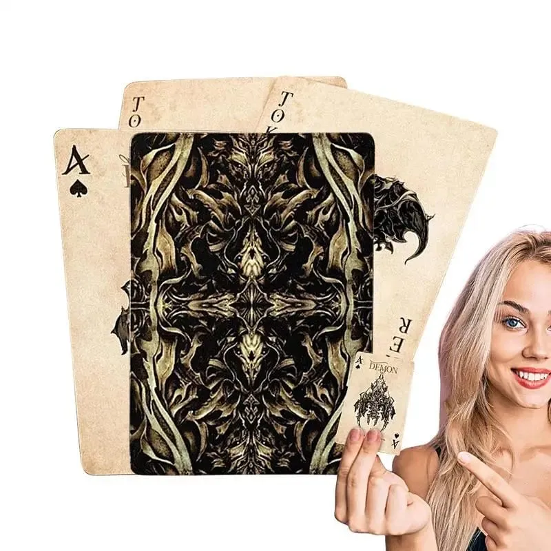 Vintage Poker Game Deck Exquisite Devil's Eye Funny Playing Cards Unique Clear Pattern Family Gathering Entertainment supplies — image 1