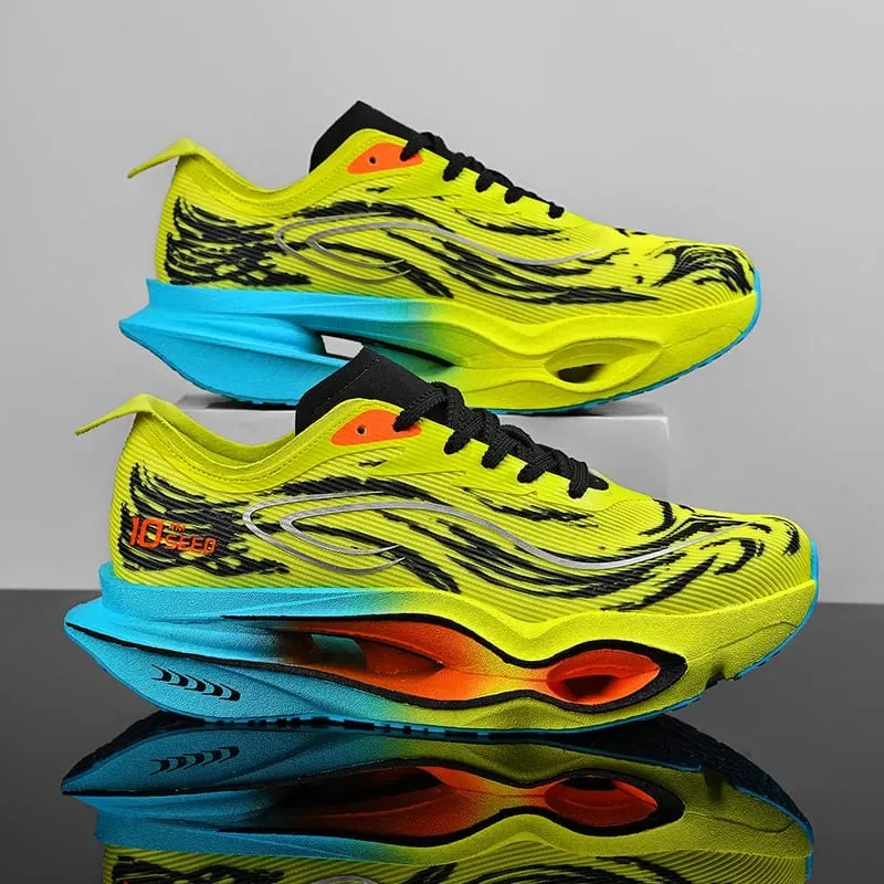Comfortable Marathon Men Running Shoes Carbon Board Speciality Sports Breathable Lightweight Women's Athletic Sneakers Autumn — image 2