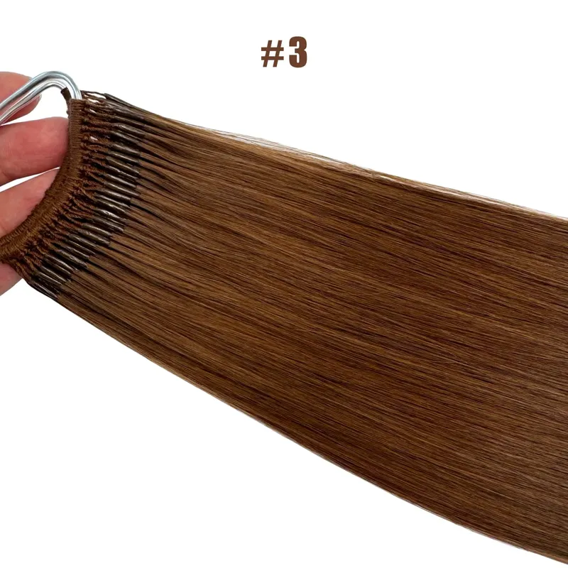 Straight Korea Popular Cotton String Twins Tip Hair Extensions Brazilian Remy Hair 0.5G/Pcs Keratin I-Tip Human Hair For Woman — image 11