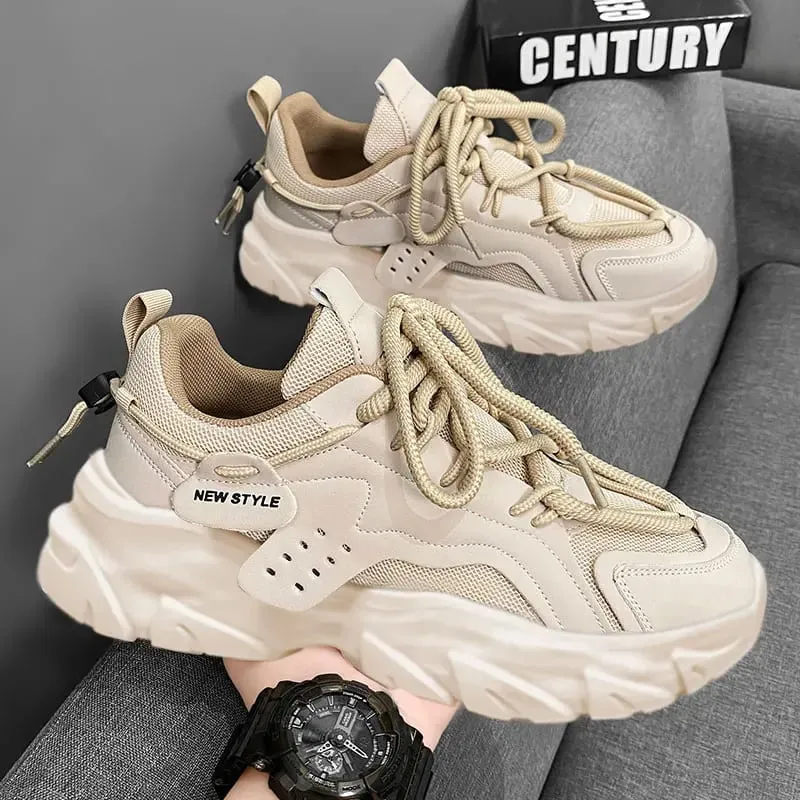 Men's Shoe Breathable Thick Soled Casual Sneakers Outdoor Running Four Seasons New Tennis Men Soft Soles Comfort Male Sneakers — image 6