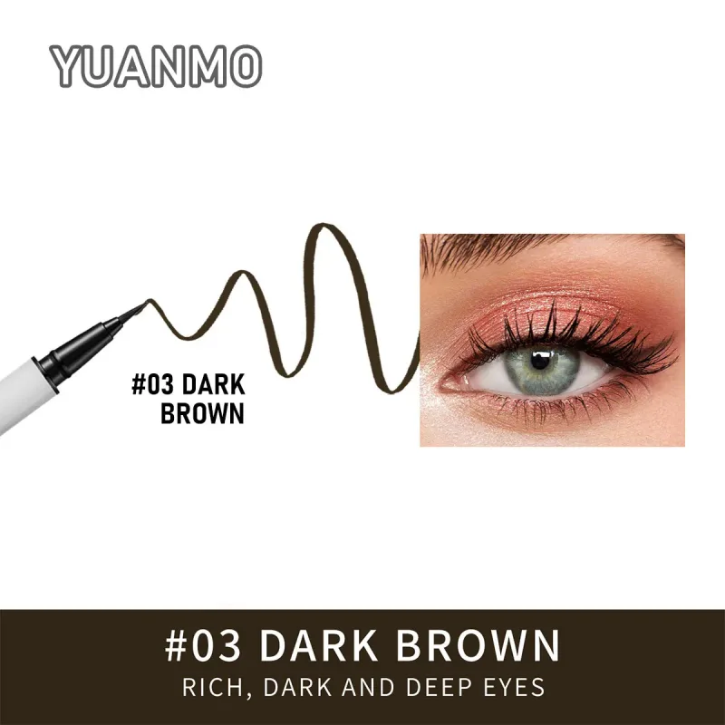 Long-lasting smooth matte finish water-resistant and stain-resistant liquid eyeliner pen eye makeup eyeliner cosmetic product