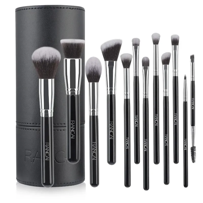 Professional ของขวัญกล่อง 12 ชิ้นชุดแปรงแต่งหน้า Face Eye Beauty แปรงสำหรับรองพื้นปกปิดอายแชโดว์ Contour แปรง — image 8