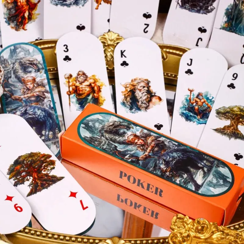 Mr.Paper Table Card Game 54/Box Butterfly Halloween Little Witch Printed Mini Poker Cards Halloween Christmas Gift for Children — image 1