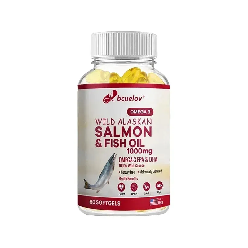 Huile de saumon sauvage d'Alaska - Acides gras oméga 3 EPA DHA de poisson pur - Soutient la fonction articulaire du cerveau, des yeux, du système immunitaire et de la santé cardiaque — image 9