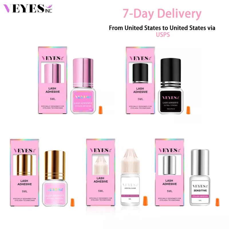 INC Eyelash Extension Glue 0.5-1 Sec Drying (0.17fl.oz / 5ml) Up to 8 Weeks Retention Adhesive Salon Use for Lash Tech
