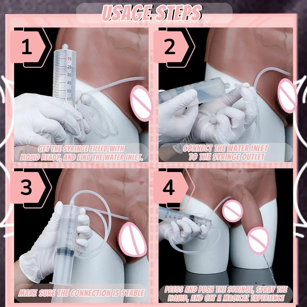 Silicone anal plug esguichando calcinha vibrador com músculos abdominais pênis sólido vaginal anal masturbador brinquedo sexual para o sexo feminino — image 3