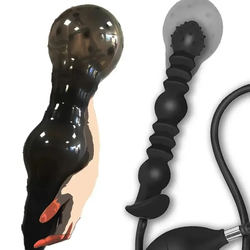 Anal Expander Expand Inflatable Anal Plug Oversized Enema Training Butt Plug Butt Dilator Ass Prostate Sex Toy for Men Women