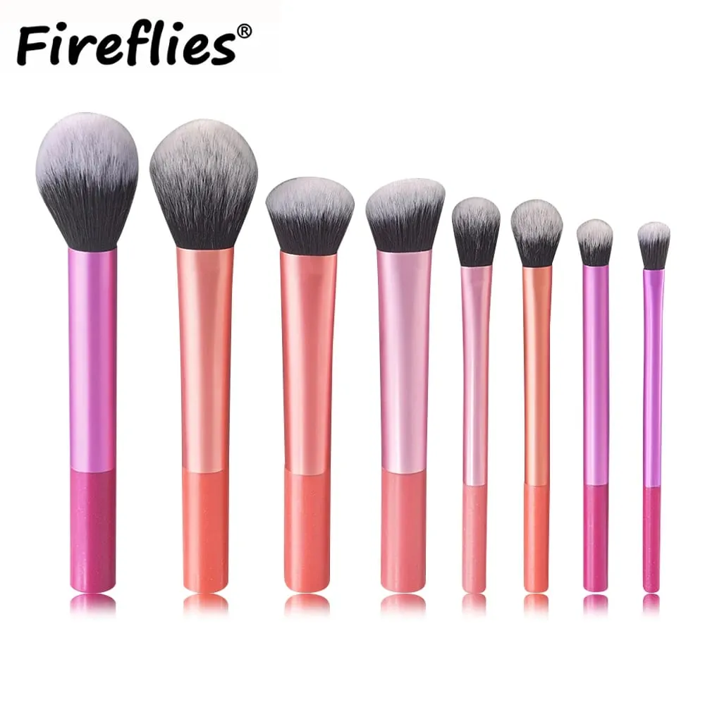 8pcs Makeup Brush Kit Soft Synthetic Hair Make Up Brushes Foundation Blush Eyeshadow Cosmetic Makeup Tools — image 1