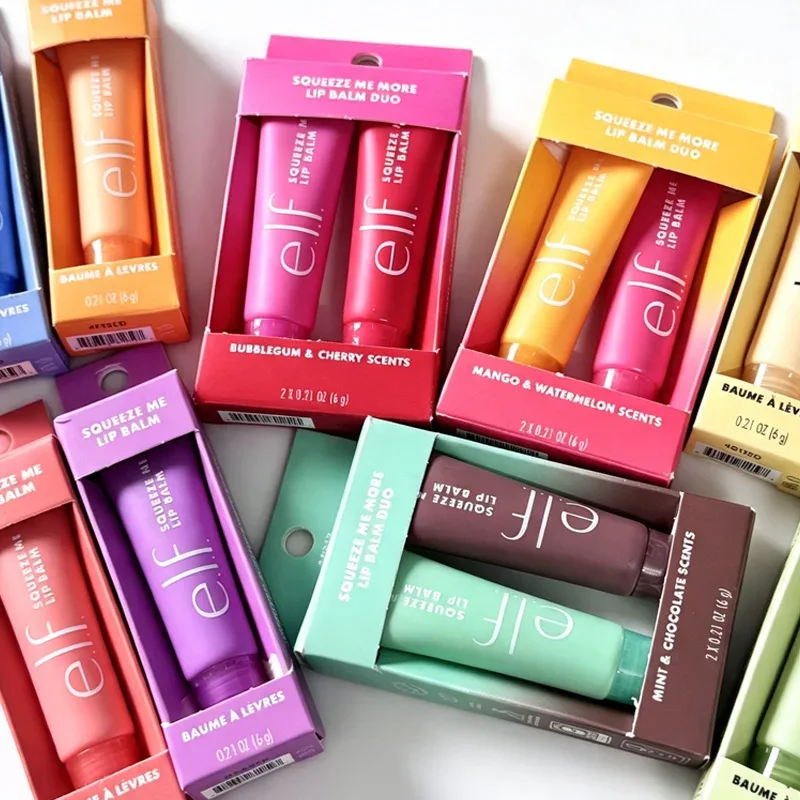 E.l.f Squeeze Me More Lip Balm Duo Lip Gloss Mango-Watermelon Bubblegum-Cherry Mint-Chocolate Two Tone Set with 3 Combinations — image 3