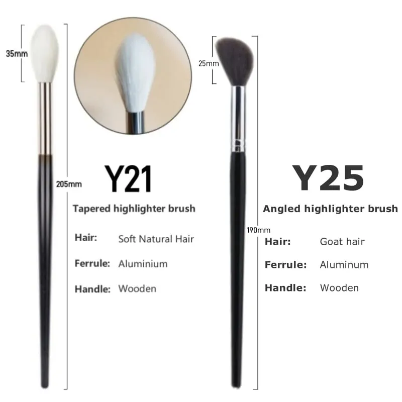 Tapered Highlighter Makeup Brushes Natural Goat Hair High Quality Face Blender Contour Make Up Brush Tools — image 9