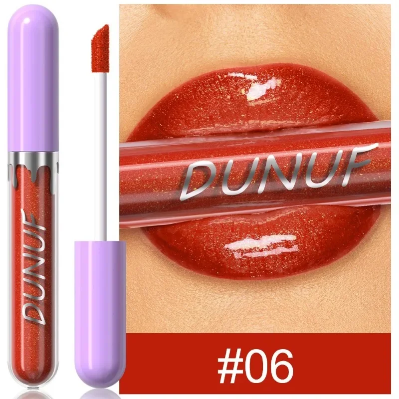 1pc Metallic Liquid Lipstick Long Lasting Glitter Lip Glaze Waterproof Moisturize Brown Lip Tint Shiny Shimmer Lipgloss Makeup — image 14