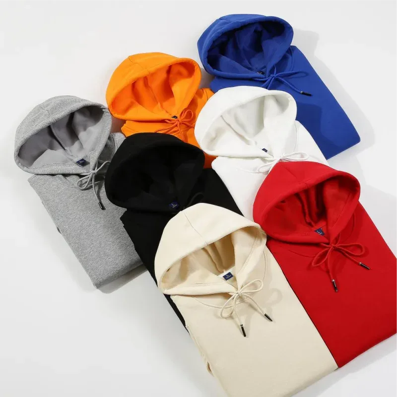 Modischer Druck, hochwertiger Kapuzenpullover, individuelles Logo, persönliche Gruppenmarke, Stickerei für Männer und Frauen, dicker Pullover aus 100 % Baumwolle, Fleece — image 8