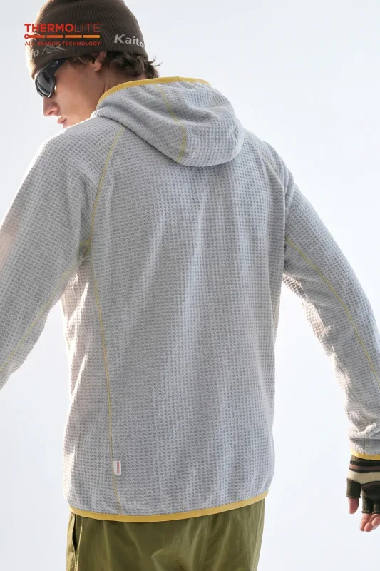THERMOLITE® Men's Lightweight Air Fleece Hoodie Contrast Stitch Thermal Pullover Sweatshirt Quick Dry Outdoor Athletic Tech Top — image 14