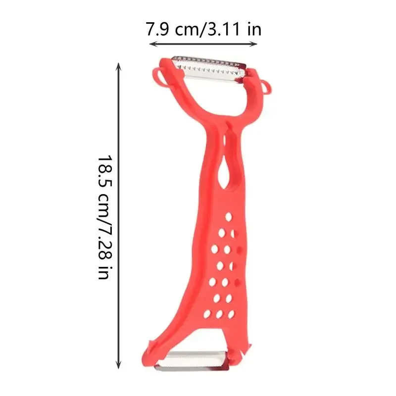 1PC Stainless Steel Vegetable Peeler Potato Peeler Multi-function Double-head Carrot Grater Fruit Tools Kitchen Accessories
