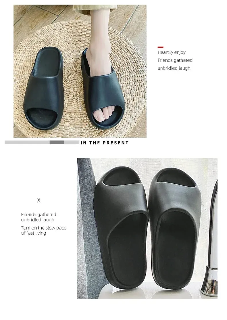 Hot sales Coconut Slippers Cloud Thick-soled Sandals Summer Fashion Soft Bottom Beach Men Slippers Women's Sandals EVA Slides — image 4