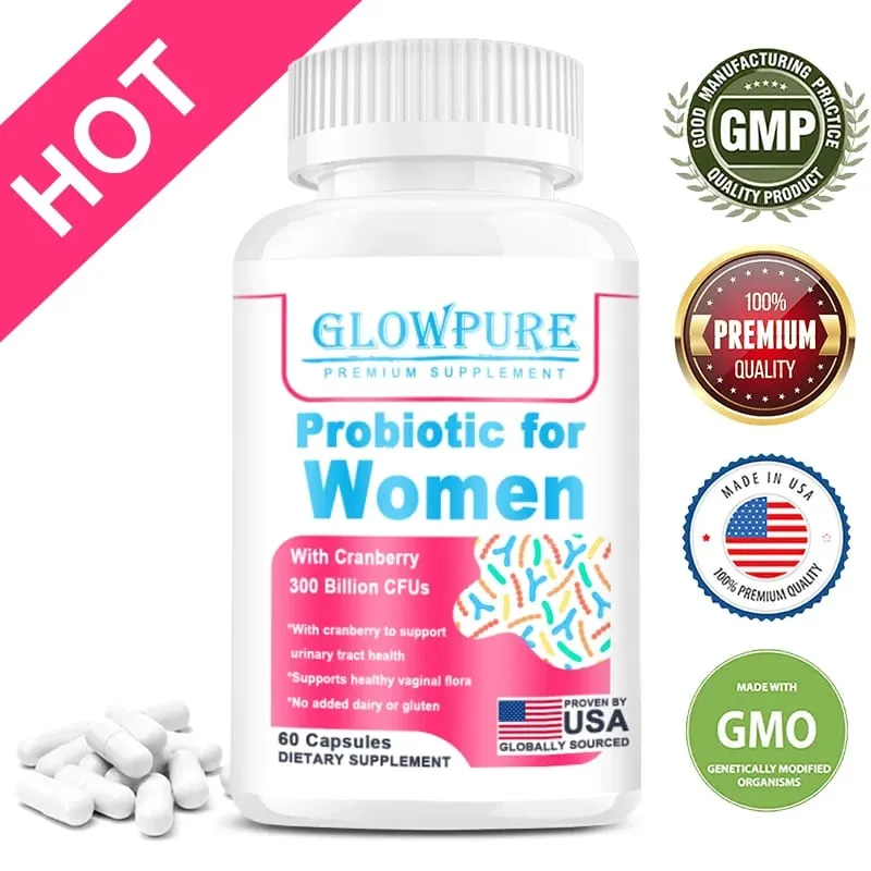 Probiotics for Women 300 Billion CFUs Probiotics 15-in-1 for Vaginal Urinary Tract PH Balance Digestive Gut Bloating Health — image 1