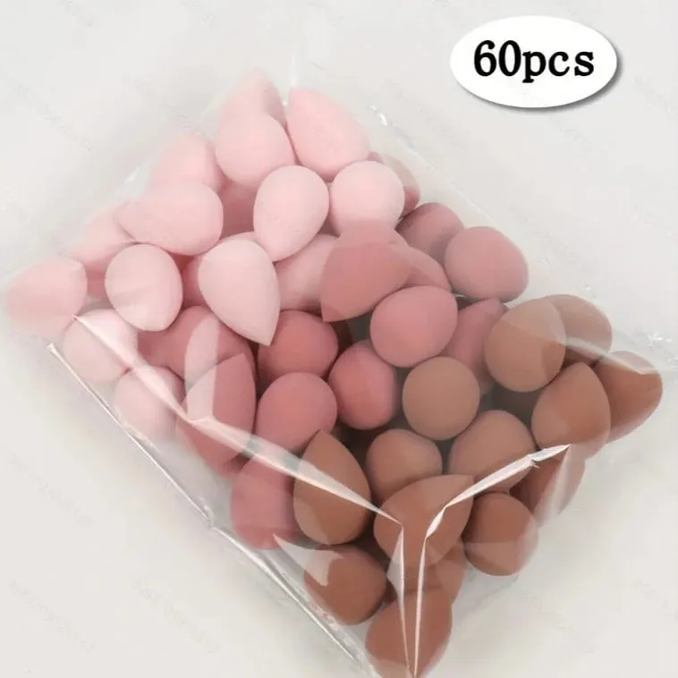 3/20/60Pcs Portable Reusable Water Drop Shape Mini Blender Sponge Beauty Cosmetic Foundation Cosmetic Sponge Makeup Blender — image 6
