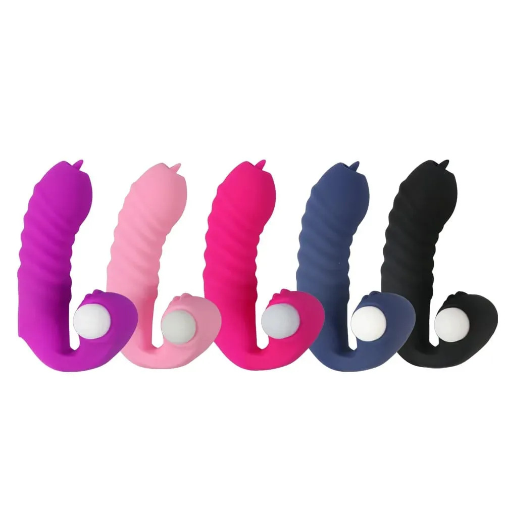 Finger Hülse Vibrator Weibliche Masturbator Klitoris Stimulieren Zunge Lecken Vagina Massager Erotische Sex Spielzeug Für Frauen Produkte — image 1