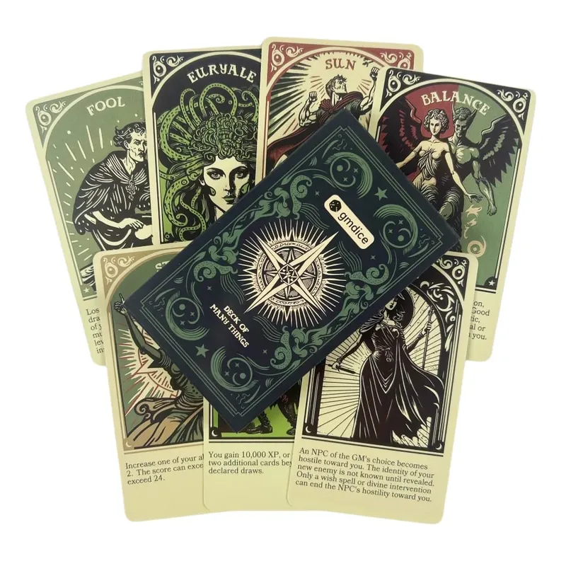 Deck of Many Things Oracle Cards A 22 Tarot English Divination Edition Deck Borad Games