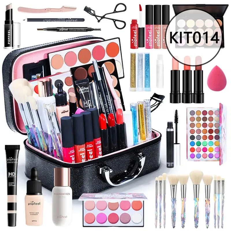 Makeup Full Kit Female Make Up Set Eye Shadow Eyeshadow Palette Lip Gloss Mascara Eyeliner Brushes Bag Make-up for Women — image 11