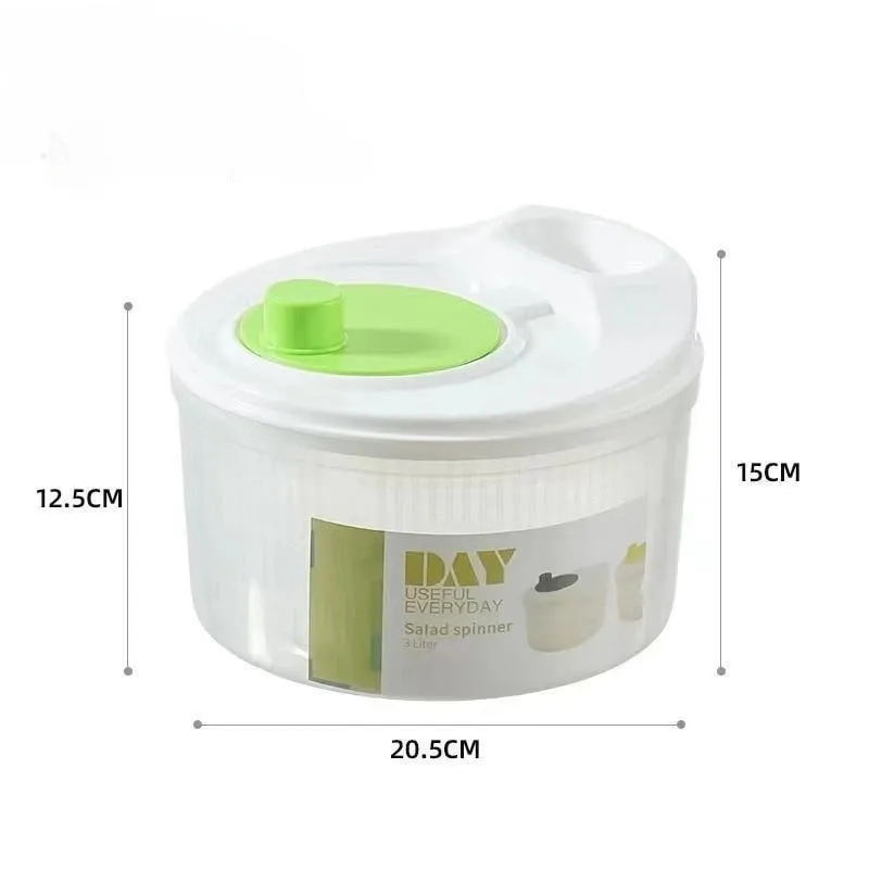 Multifunctional Household Manual Vegetable Dehydrator - Salad Spinner with Fruit Lettuce Drain Basket | Home Kitchen Gadgets