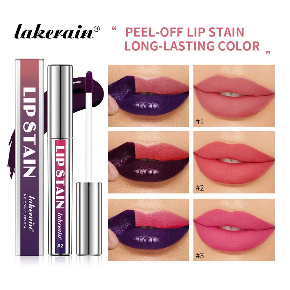 Peel Off Lip Stain Reveal Long Lasting Waterproof Pink Lip Tint Transfer Proof Non-stick Cup Natural Lip Stain Women's Cosmetics — image 3