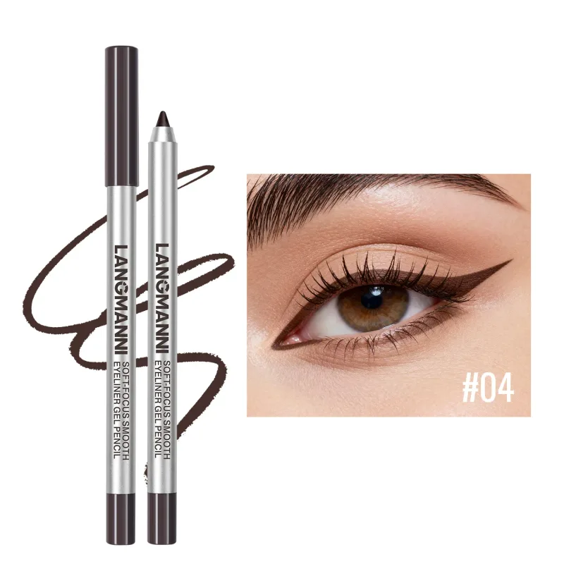 Matita gel per eyeliner brillante perlescente, impermeabile e resistente al sudore, a lunga durata, liscia e facile da colorare, trucco per gli occhi delle donne — image 8