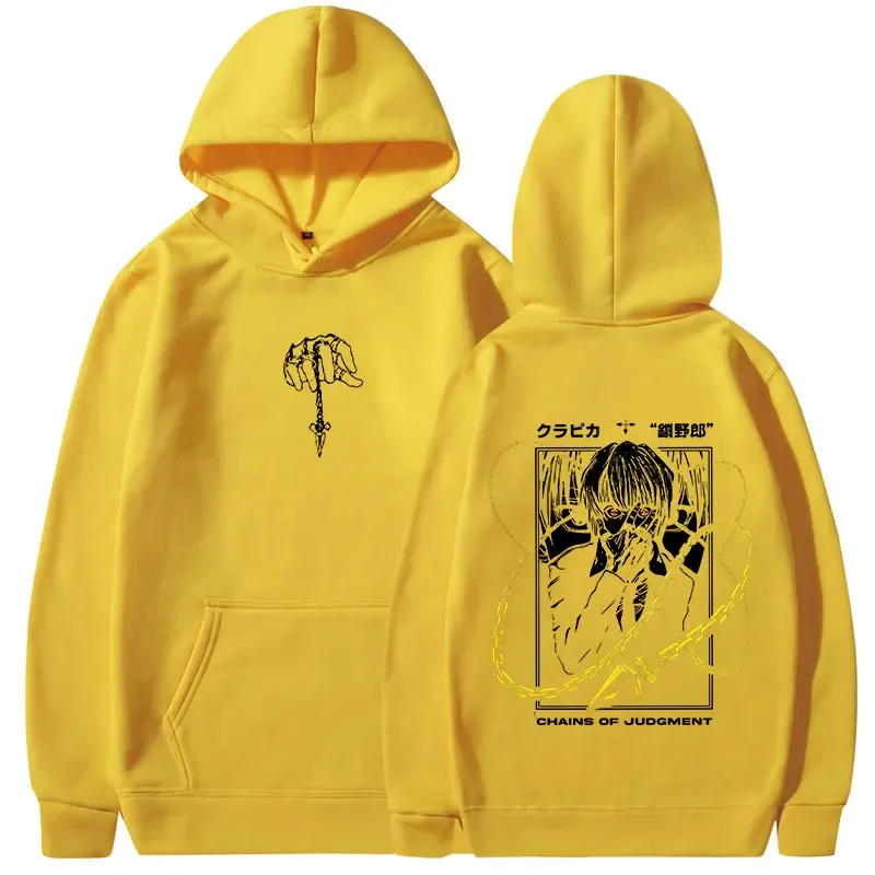 Anime Hunter X Hunter Hoodies Kurapika Manga Graphic Hooded Sweatshirts Men's Women Clothing Long Sleeves Oversized Pullovers — image 10