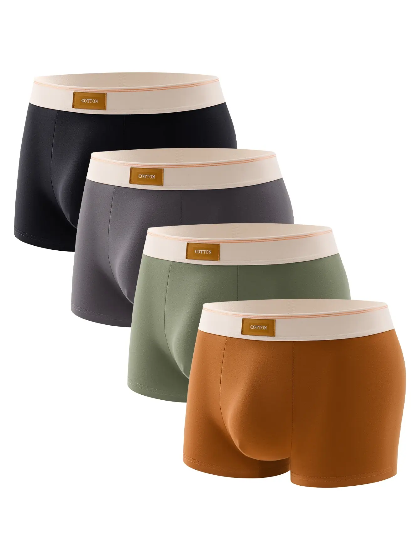 3 pçs de alta qualidade algodão masculino boxer briefs macio saudável casual moda esporte boxers na moda shorts masculinos roupa interior — image 11
