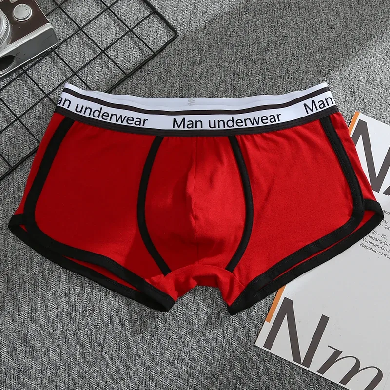 1/4pcs Men Underwear Boxers Cotton Panties Breathable Solid Boxershorts Male Mid Waist Underpants Trend Man Shorts Homme Shorts — image 19