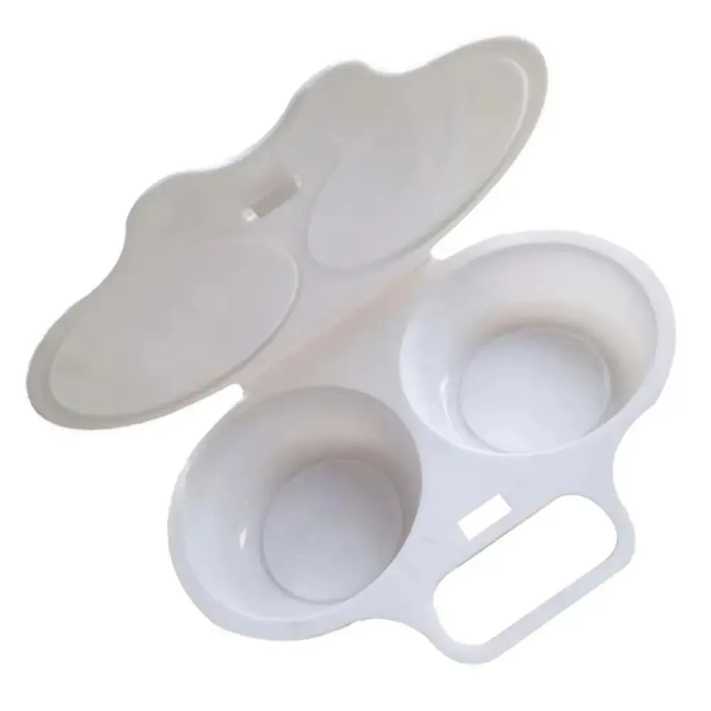 Food Grade Kuchenka mikrofalowa do gotowania jajek Kuchnia Gotowanie Formy Łatwe do czyszczenia Naczynie do gotowania na parze Przenośne, odporne na ciepło pudełko na jajka gotowane na parze — image 3
