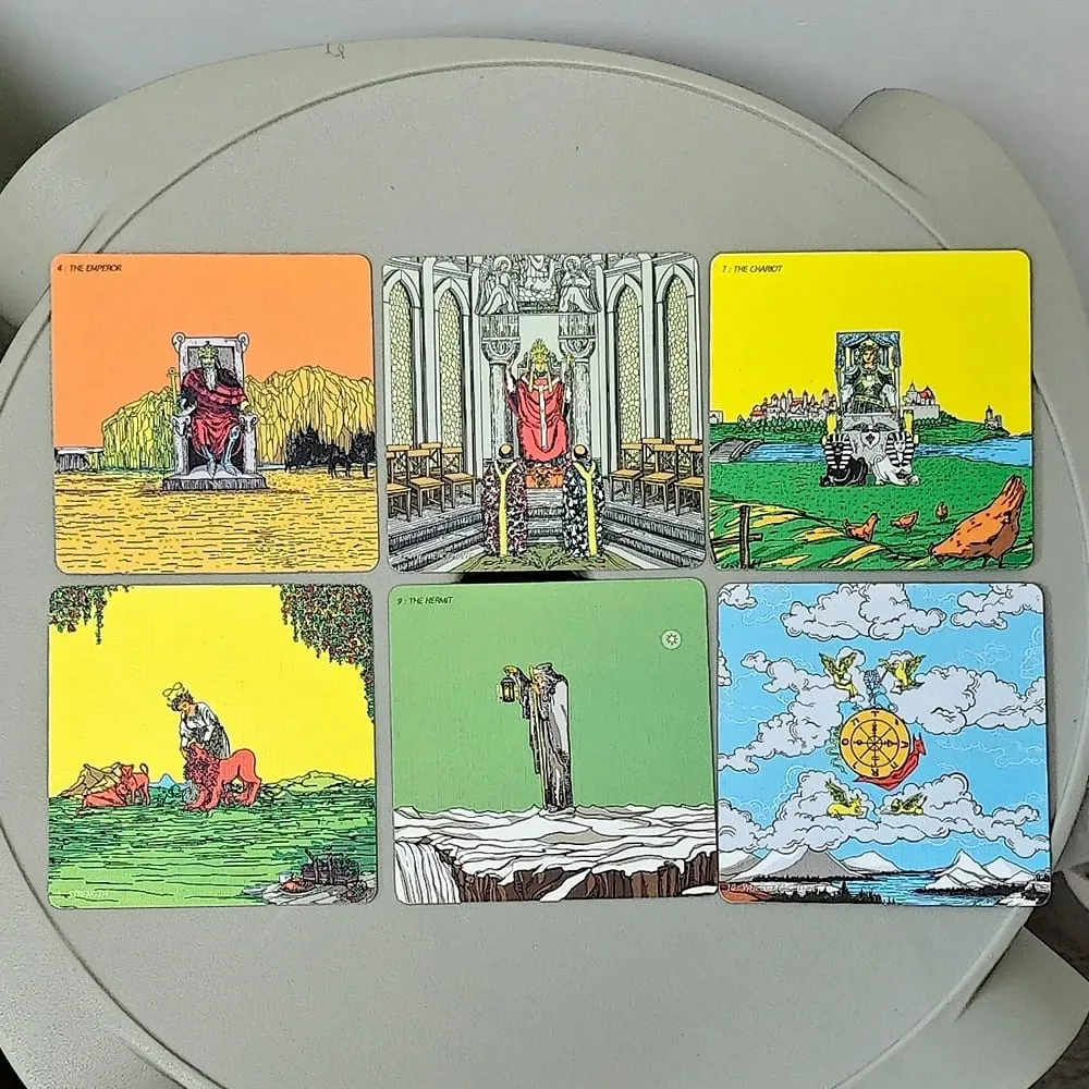 RWS Wide Angle Tarot - Compact Edition 78 Pcs Cards + 2 Espesyal na Frame Card na Double-embossed sa Two-piece Rigid Box — image 5