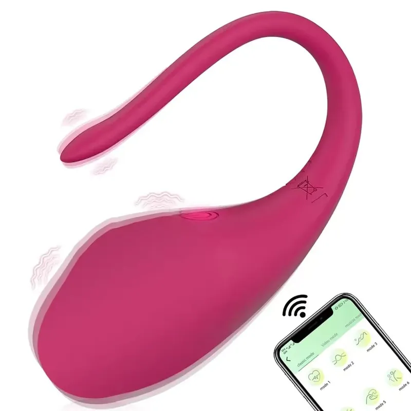 Potente vibratore per uovo di controllo dell'app indossabile Stimolatore vaginale clitorideo tipo U per coppie Massaggio Giocattolo del sesso del punto G per le donne 18+