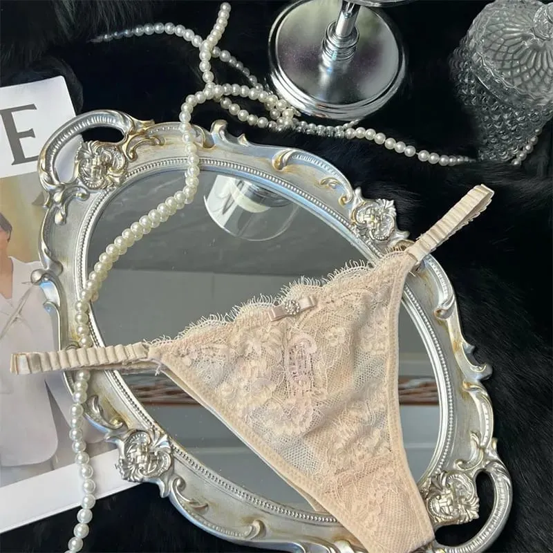 Kant Vrouwen Ondergoed Mini Slipje Fancy Elegante Slips Sexy Transparante Vrouwelijke Lingerie Intieme Kleding Lage Taille G-String — image 5
