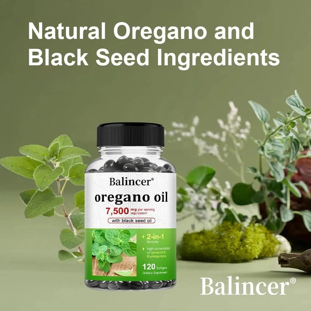 Balincer Oregano Oil Capsule 30/60/120 Softgels Natural Immune Support Promotes Healthy Digestion&Gut Flora Dietary Supplement — image 3