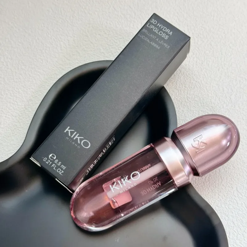 Original Kiko 3D Mirror Lip Glaze Waterproof Non Fading and Non Stick Cup Gentle Bean Paste Color Fine Shiny Point Charm Red — image 7