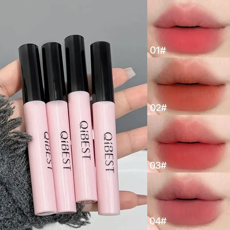 Multipurpose Makeup Set Include 4PC Lip Mud 1 Pressed Powder 1 Blush 1 Eyeliner 1 Eyelash Tool 1 Eyebrow Pencil Cosmetics — image 2