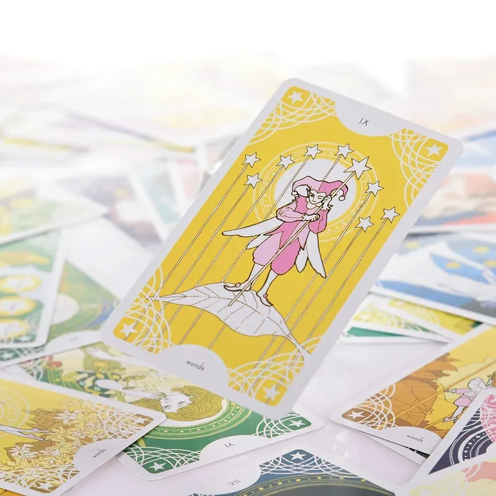 Star Spinner Tarot Cards A 81 Tarot Table Deck Oracle Card English Fun Playing Divination Fate Board Games for Women